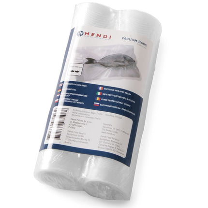 Vakuum-Kochbeutel Rolle, geprägt - 2 Stk., HENDI, 2 Stk., 6000x200mm - Salmgastro Onlineshop-971062-Hendi-8711369971062
