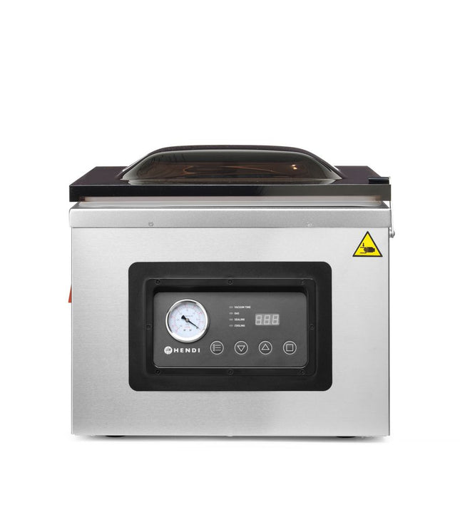 Vakuumkammern-Verpackungsmaschine Profi Line 410, HENDI, Profi Line, Dichtungsband: 410 mm, 230V/1100W, 505x567x(H)465mm - Salmgastro Onlineshop-201442-Hendi-8711369201442