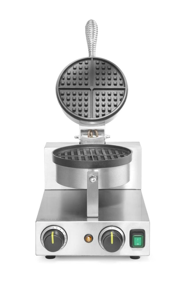 Waffeleisen rund, HENDI, 230V/1000W, 250x380x(H)590mm - Salmgastro Onlineshop-212172-Hendi-8711369212172