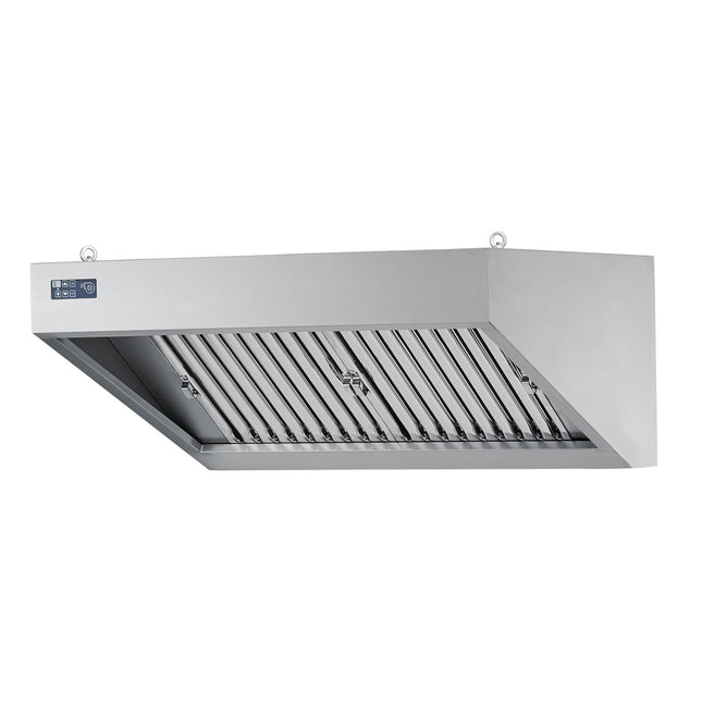 Wandhaube mit LED-Einbauleuchte - Salmgastro Onlineshop-WH0910XL00-Chromonorm-