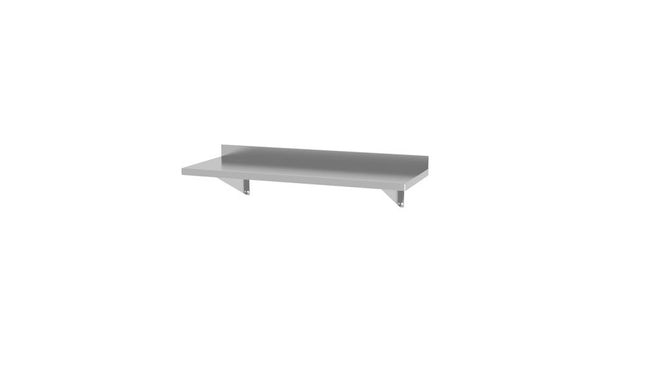 Wandregal, mit zwei Stahlbügeln, HENDI, 800x300x(H)250mm - Salmgastro Onlineshop-816486-Hendi-8711369816486