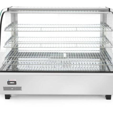 Warmhaltevitrine mit 3 Auslagen, HENDI, 160 Liter, 230V/1500W, 857x568x(H)686mm - Salmgastro Onlineshop-233733-Hendi-8711369233733