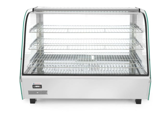 Warmhaltevitrine mit 3 Auslagen, HENDI, 160 Liter, 230V/1500W, 857x568x(H)686mm - Salmgastro Onlineshop-233733-Hendi-8711369233733
