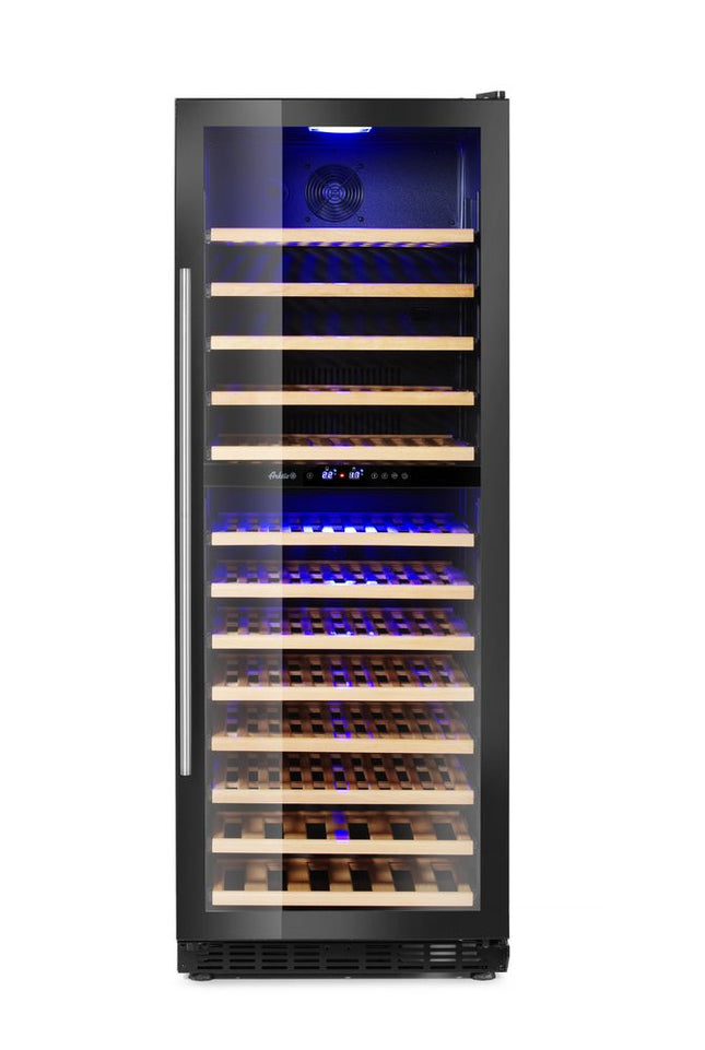 Weinkühlschrank, 2 Zonen, 135 Flaschen, Arktic, 387L, 220-240V/130W, 595x680x(H)1625mm - Salmgastro Onlineshop-237564-Hendi-8711369237564